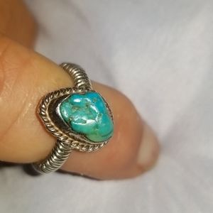 Navajo Sterling Silver Turquoise Ring